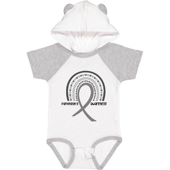 Inktastic Parkinson's Awareness Ribbon Rainbow Boys or Girls Baby Bodysuit