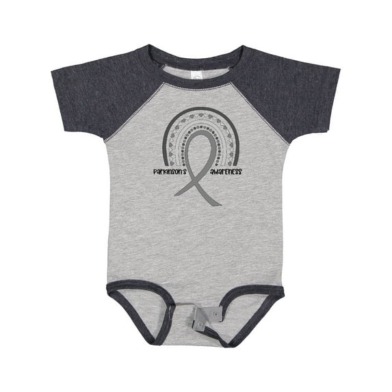 Inktastic Parkinson's Awareness Ribbon Rainbow Boys or Girls Baby Bodysuit