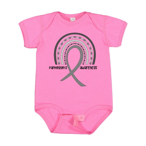 Inktastic Parkinson's Awareness Ribbon Rainbow Boys or Girls Baby Bodysuit