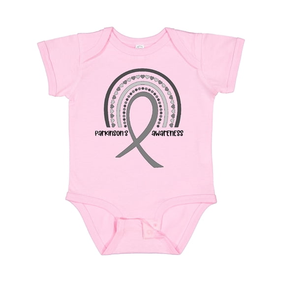 Inktastic Parkinson's Awareness Ribbon Rainbow Boys or Girls Baby Bodysuit