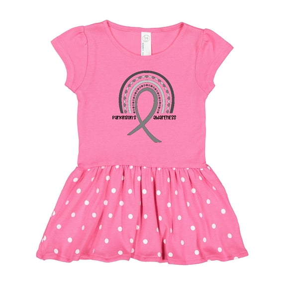 Inktastic Parkinson's Awareness Ribbon Rainbow Girls Toddler Dress