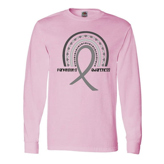 Inktastic Parkinson's Awareness Ribbon Rainbow Long Sleeve T-Shirt