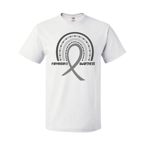 Inktastic Parkinson's Awareness Ribbon Rainbow T-Shirt