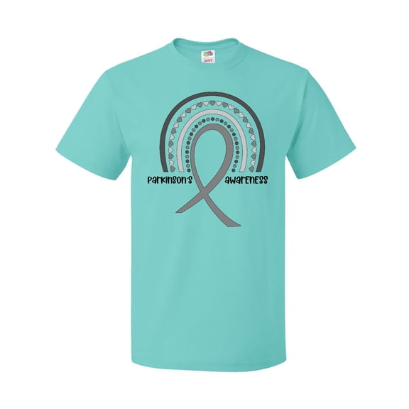 Inktastic Parkinson's Awareness Ribbon Rainbow T-Shirt