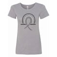 thumbnail image 1 of Inktastic Parkinson's Awareness Ribbon Rainbow Women's T-Shirt, 1 of 5
