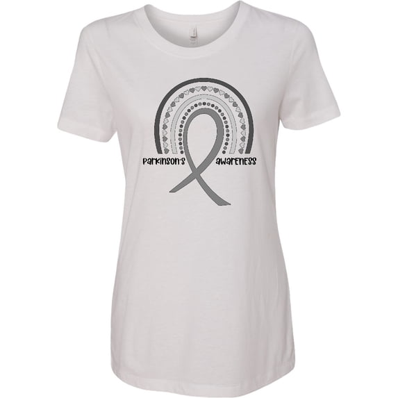 Inktastic Parkinson's Awareness Ribbon Rainbow Women's T-Shirt