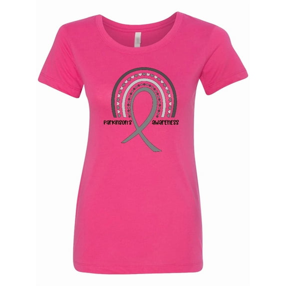 Inktastic Parkinson's Awareness Ribbon Rainbow Women's T-Shirt