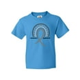 thumbnail image 1 of Inktastic Parkinson's Awareness Ribbon Rainbow Youth T-Shirt, 1 of 5