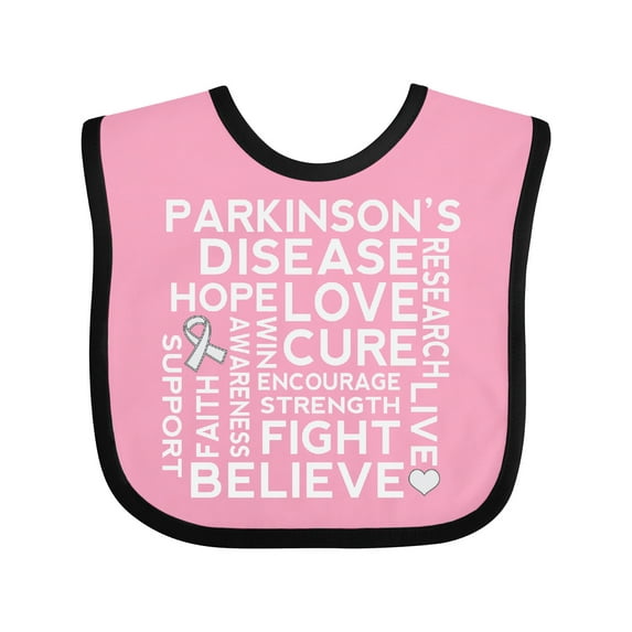 Inktastic Parkinsons Disease Awareness Boys or Girls Baby Bib