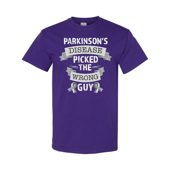 Inktastic Parkinsons Disease Picked the Wrong Guy T-Shirt