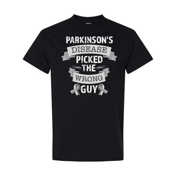 Inktastic Parkinsons Disease Picked the Wrong Guy T-Shirt