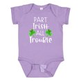 thumbnail image 1 of Inktastic Part Irish All Trouble St. Patrick's Day with Green Clovers Boys or Girls Baby Bodysuit, 1 of 5