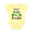 thumbnail image 1 of Inktastic Part Irish All Trouble St. Patrick's Day with Green Clovers Boys or Girls Baby Bodysuit, 1 of 5