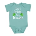 thumbnail image 1 of Inktastic Part Irish All Trouble St. Patrick's Day with Green Clovers Boys or Girls Baby Bodysuit, 1 of 5
