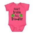 thumbnail image 1 of Inktastic Part Irish All Trouble St. Patrick's Day with Green Clovers Boys or Girls Baby Bodysuit, 1 of 5