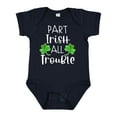 thumbnail image 1 of Inktastic Part Irish All Trouble St. Patrick's Day with Green Clovers Boys or Girls Baby Bodysuit, 1 of 5