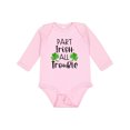 thumbnail image 1 of Inktastic Part Irish All Trouble St. Patrick's Day with Green Clovers Boys or Girls Long Sleeve Baby Bodysuit, 1 of 5