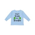 thumbnail image 1 of Inktastic Part Irish All Trouble St. Patrick's Day with Green Clovers Boys or Girls Long Sleeve Toddler T-Shirt, 1 of 5