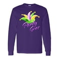 thumbnail image 1 of Inktastic Party Gras Mardi Gras Jester Hat Long Sleeve T-Shirt, 1 of 5