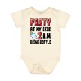 thumbnail image 1 of Inktastic Party at My Crib 2 A.m. Bring Bottle Baby Humor Boys or Girls Baby Bodysuit, 1 of 5