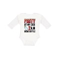 thumbnail image 1 of Inktastic Party at My Crib 2 A.m. Bring Bottle Baby Humor Boys or Girls Long Sleeve Baby Bodysuit, 1 of 5