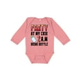 thumbnail image 1 of Inktastic Party at My Crib 2 A.m. Bring Bottle Baby Humor Boys or Girls Long Sleeve Baby Bodysuit, 1 of 5