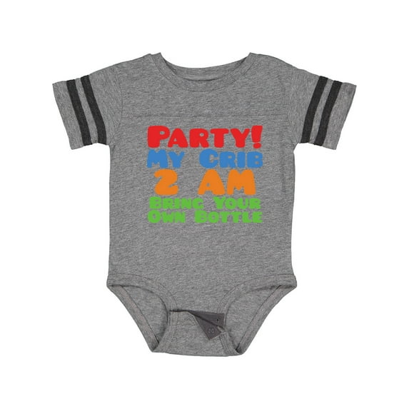 Inktastic Party at My Crib Boys or Girls Baby Bodysuit