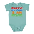 thumbnail image 1 of Inktastic Party at My Crib Boys or Girls Baby Bodysuit, 1 of 5