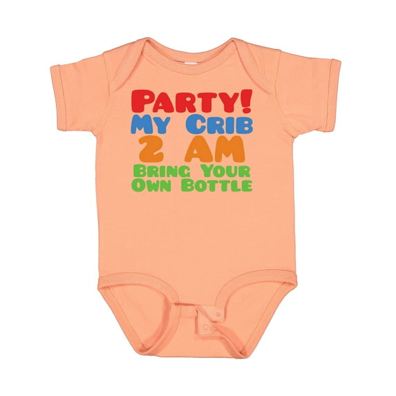 Inktastic Party at My Crib Boys or Girls Baby Bodysuit