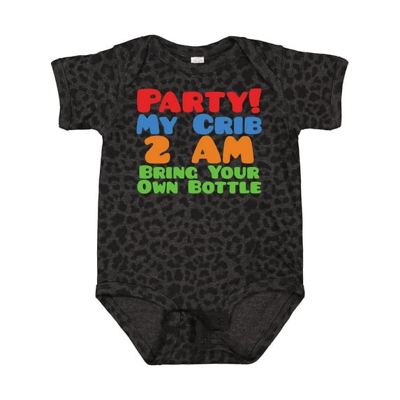 Inktastic Party at My Crib Boys or Girls Baby Bodysuit