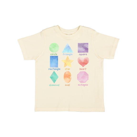 Inktastic Pastel Colored Shapes Boys or Girls Toddler T-Shirt