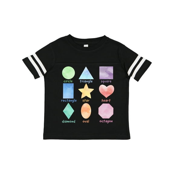 Inktastic Pastel Colored Shapes Boys or Girls Toddler T-Shirt