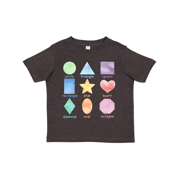 Inktastic Pastel Colored Shapes Boys or Girls Toddler T-Shirt