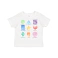 thumbnail image 1 of Inktastic Pastel Colored Shapes Boys or Girls Toddler T-Shirt, 1 of 5