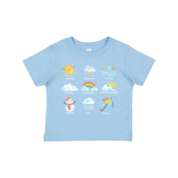 Inktastic Pastel Weather Chart Boys or Girls Toddler T-Shirt