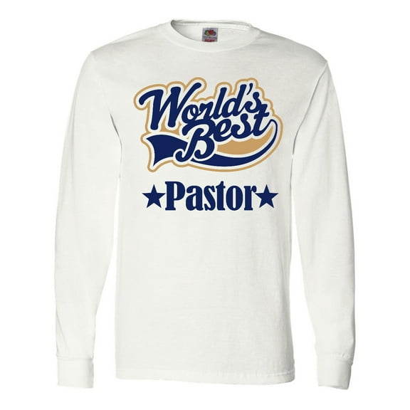 Inktastic Pastor Gift Thank You Appreciation Long Sleeve T-Shirt