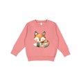 thumbnail image 1 of Inktastic Patchwork Fox Toddler Sweatshirt, 1 of 4