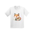 thumbnail image 1 of Inktastic Patchwork Fox Youth T-Shirt, 1 of 5