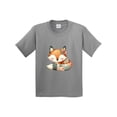 thumbnail image 1 of Inktastic Patchwork Fox Youth T-Shirt, 1 of 5