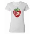 thumbnail image 1 of Inktastic Patchwork Strawberry Design Women's T-Shirt, 1 of 5
