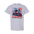 thumbnail image 1 of Inktastic Patriotic 4th of July Train T-Shirt, 1 of 5