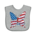 thumbnail image 1 of Inktastic Patriotic Butterfly Girls Baby Bib, 1 of 4