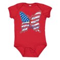 thumbnail image 1 of Inktastic Patriotic Butterfly Girls Baby Bodysuit, 1 of 5