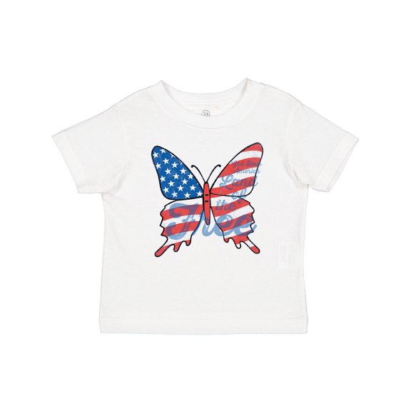 Inktastic Patriotic Butterfly Girls Baby T-Shirt