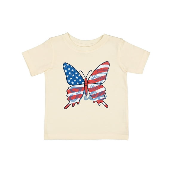 Inktastic Patriotic Butterfly Girls Baby T-Shirt