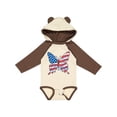 thumbnail image 1 of Inktastic Patriotic Butterfly Girls Long Sleeve Baby Bodysuit, 1 of 5