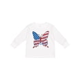 thumbnail image 1 of Inktastic Patriotic Butterfly Girls Long Sleeve Toddler T-Shirt, 1 of 5