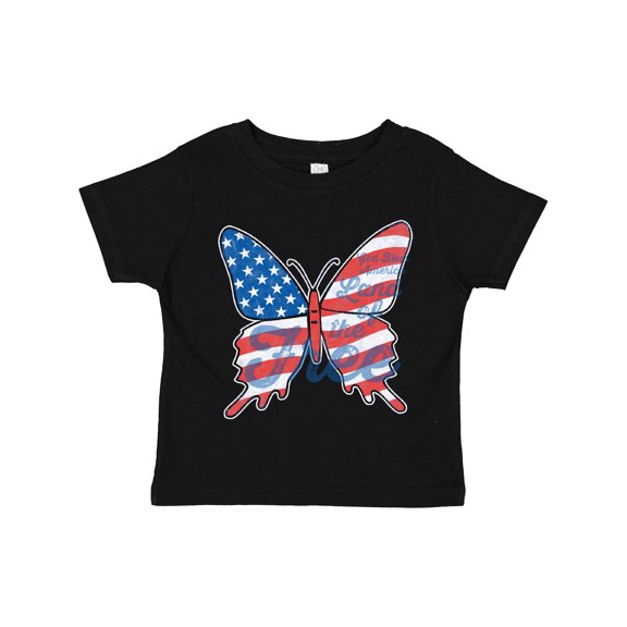 Inktastic Patriotic Butterfly Girls Toddler T-Shirt