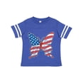 thumbnail image 1 of Inktastic Patriotic Butterfly Girls Toddler T-Shirt, 1 of 5