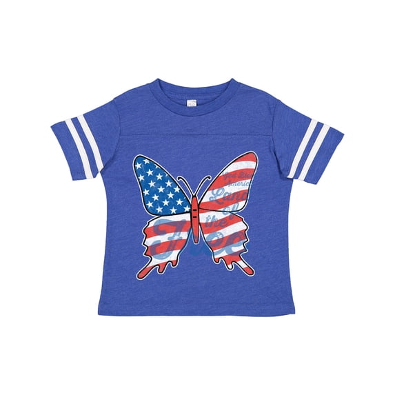 Inktastic Patriotic Butterfly Girls Toddler T-Shirt